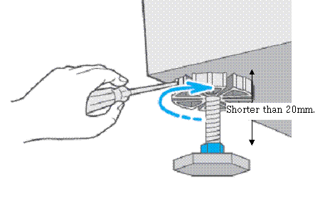 Level your Washer by turning the leveling legs in or out as necessary